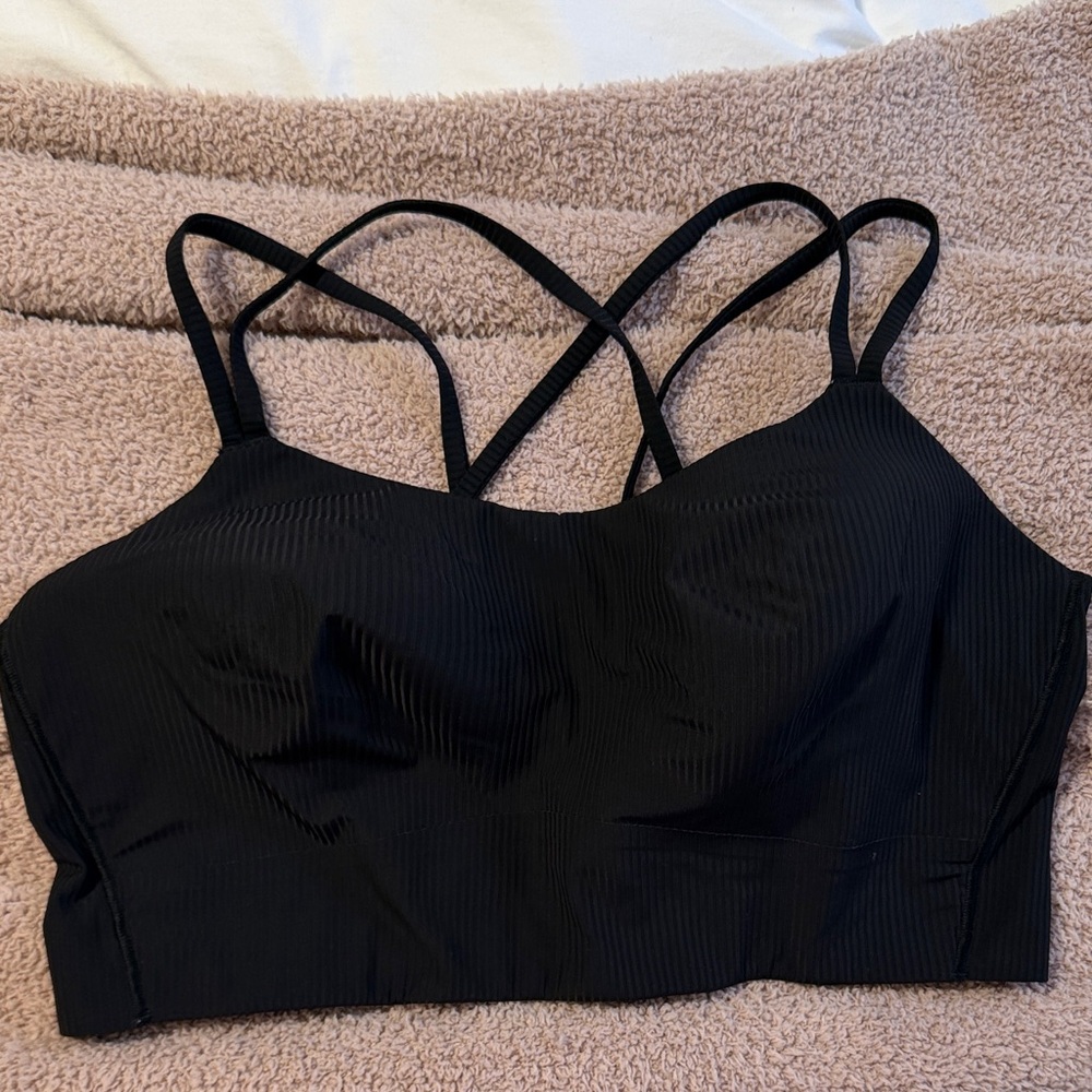 lululemon like a cloud longline ribbed bra size 14